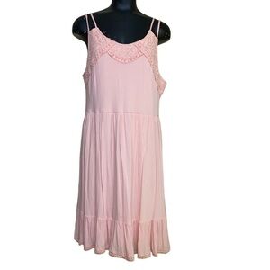 Forever 21 Plus Peachy-Pink Fit and Flare Dress